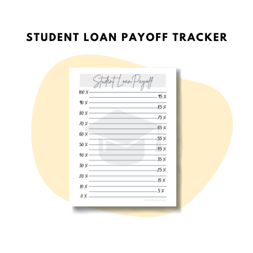 STUDENT LOAN PAYOFF TRACKER