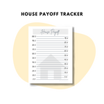 HOUSE PAYOFF PRINTABLE TRACKER